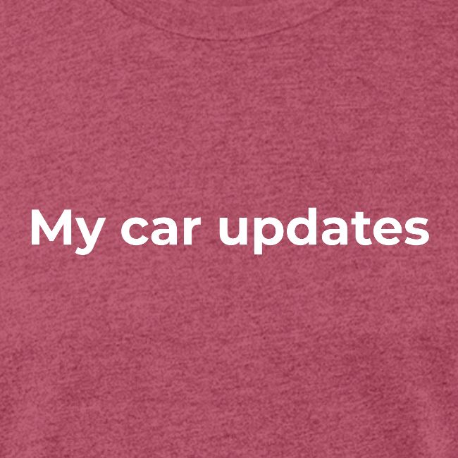 My car updates