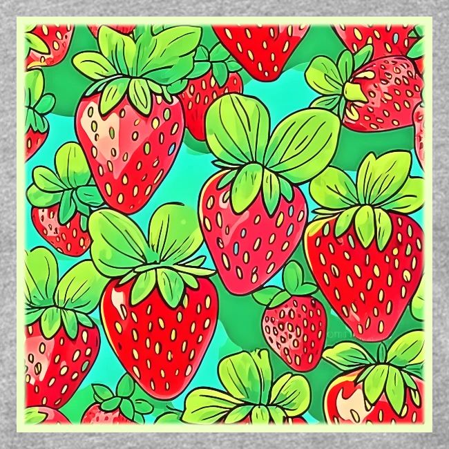 Strawberry Pop Art Pattern