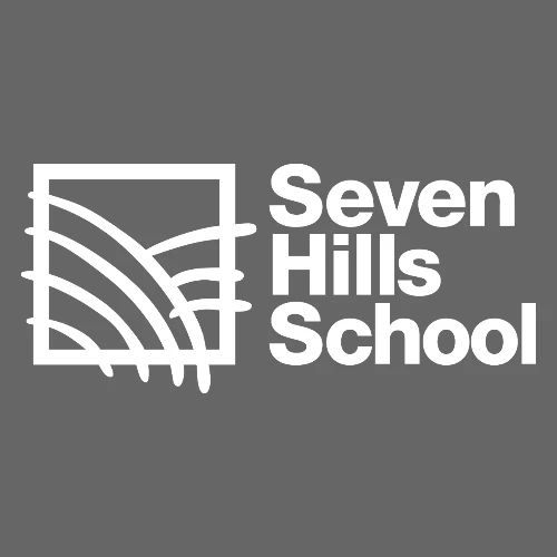 7HS logo white 2 - Unisex Poly/Cotton T-Shirt