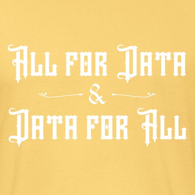 All for Data, Data for All (dark)