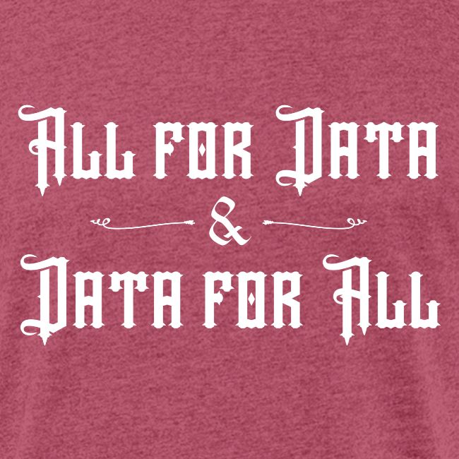All for Data, Data for All (dark)