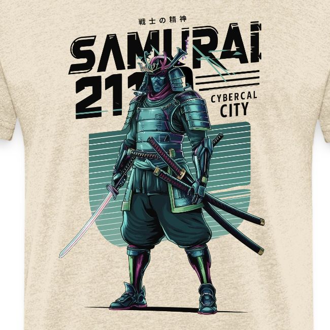 Cyber Samurai 2110: Glowing Katana Warrior