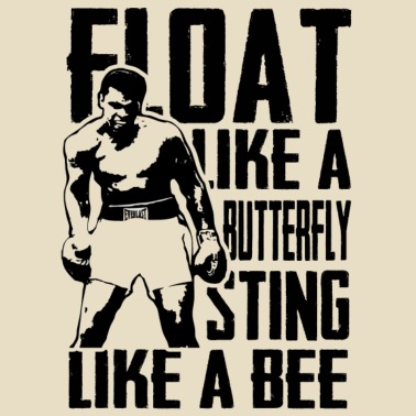 float like a butterfly sting like a bee' Men's T-Shirt | Spreadshirt