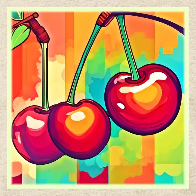 Vibrant Cherry Art