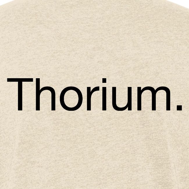 Thorium. Double-sided design. Black text.