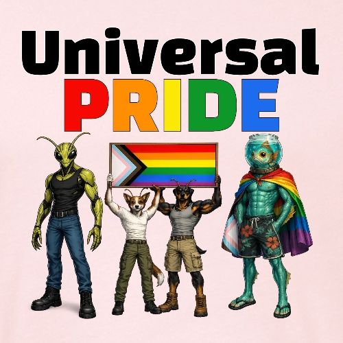 Universal Pride - Unisex Poly/Cotton T-Shirt