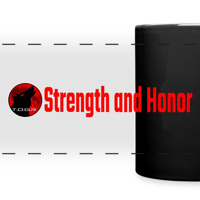 Strength and Honor - Red Letters