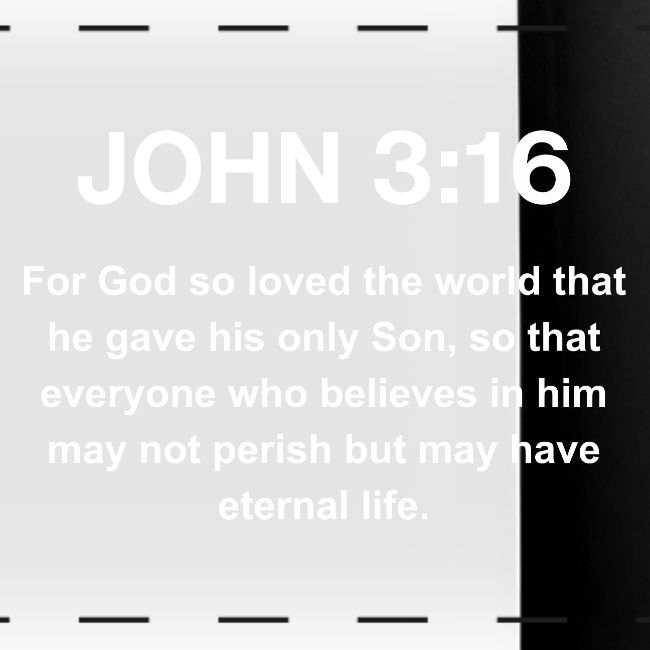 John 3:16 Christian Apparel – White