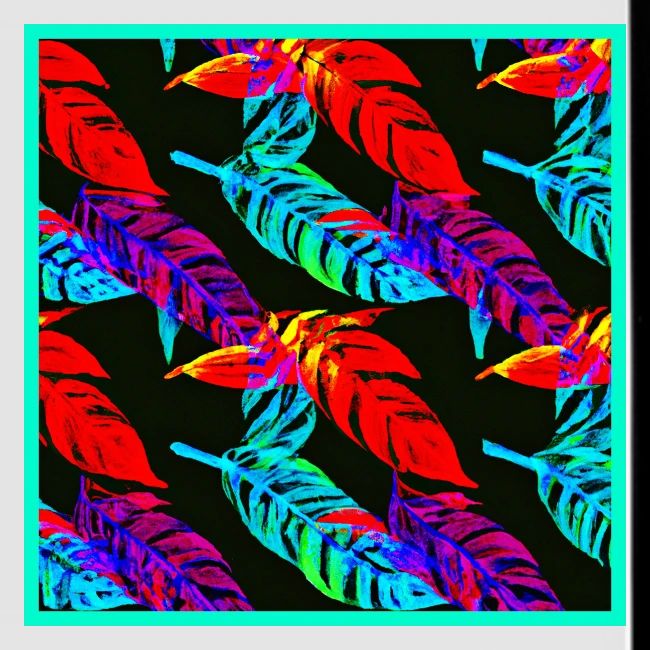 Neon Luminous Foliage Elegance