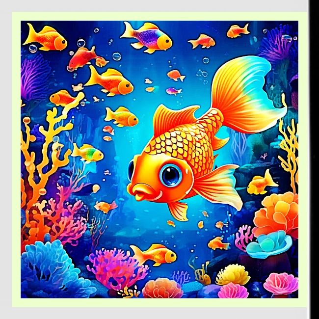 Vibrant Underwater Fish World Design