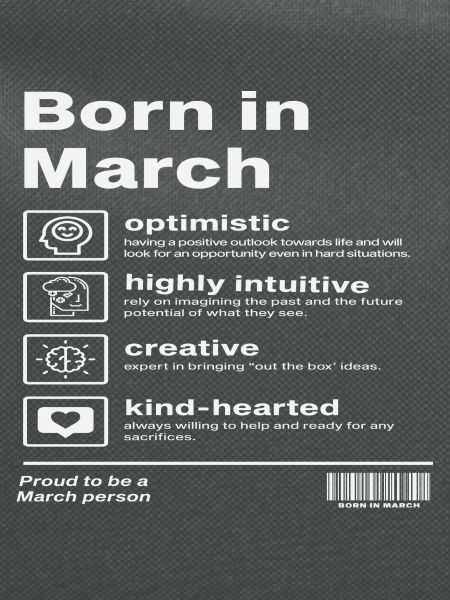 Born in March