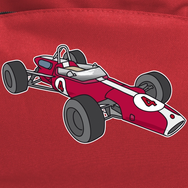 Red racing car, racecar, sportscar
