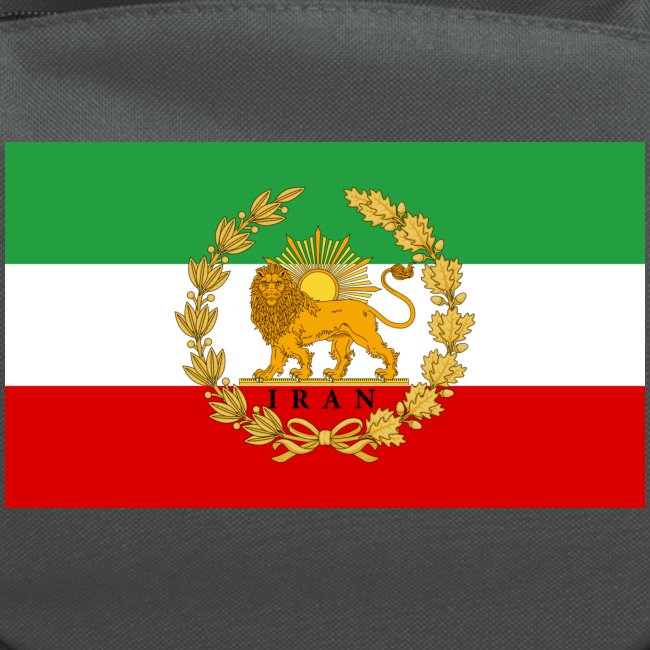 State Flag of Iran Lion and Sun