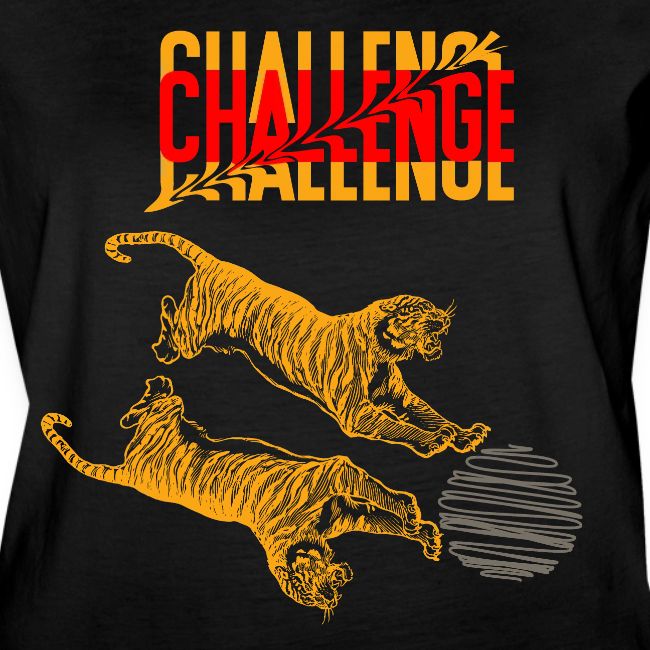 Double tiger fashion, jungle feline animals.