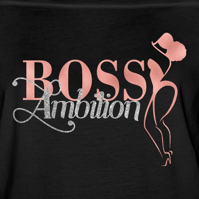 Women Boss Ambition Tshirt Glitter