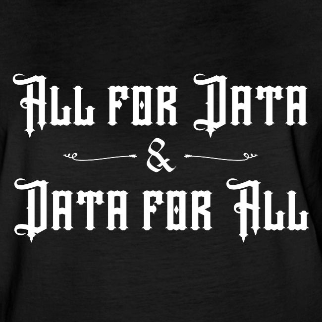 All for Data, Data for All (dark)