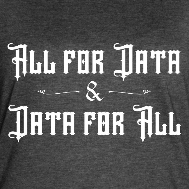All for Data, Data for All (dark)