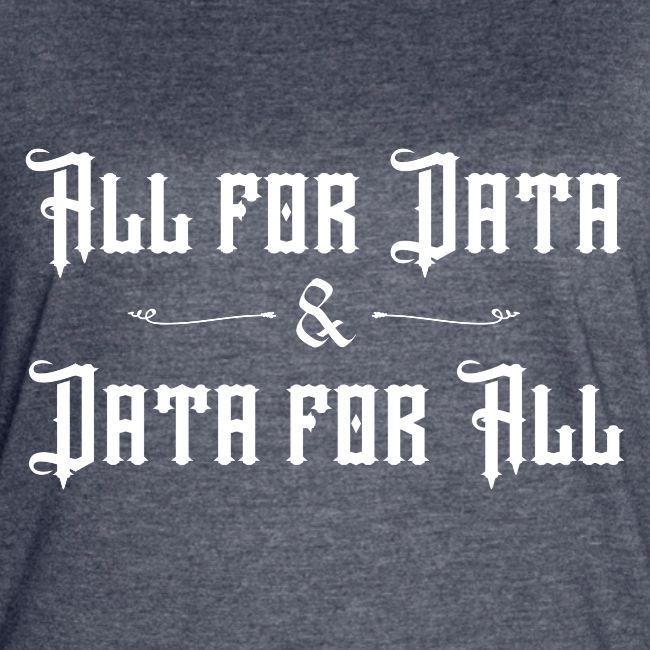 All for Data, Data for All (dark)