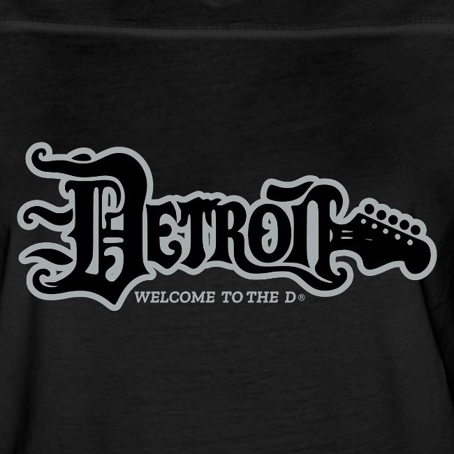 DETROIT GUITAR WTTD BLK SLR REG FONT