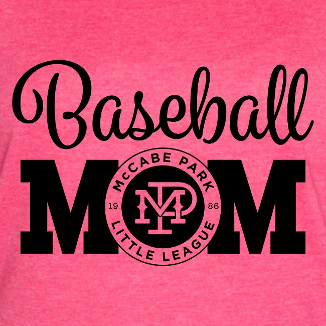 MPLL Baseball Mom Graphic Black