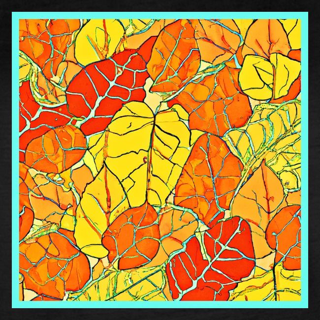 Neon Foliage Burst Vibrant Design