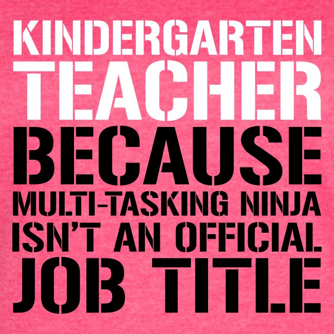Kindergarten Ninja Teacher Funny Teachers T-Shirts