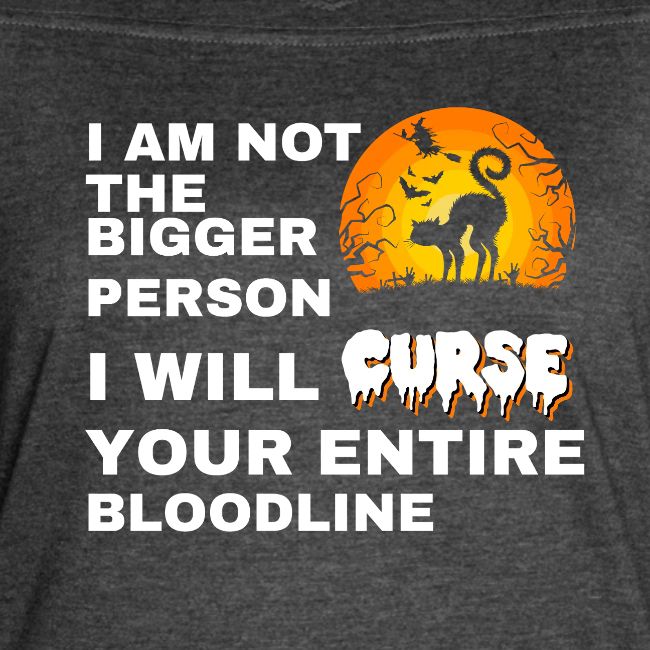 I am not the bigger person
