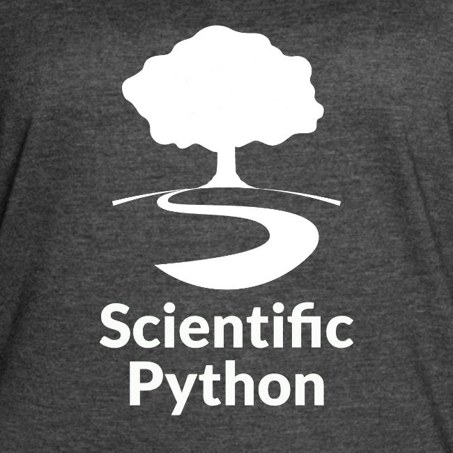 scientific python white logo