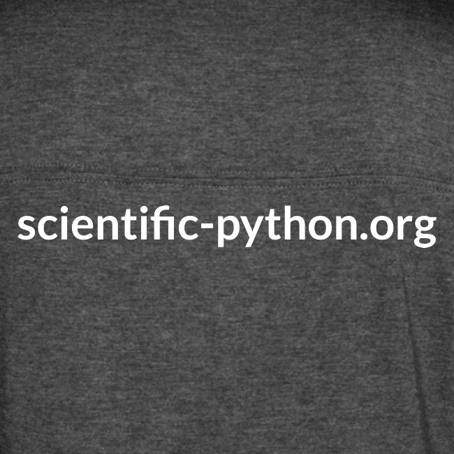 scientific python white logo
