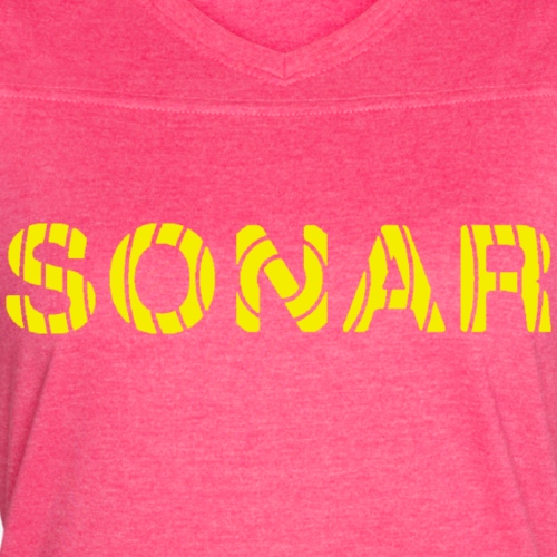 Sonar Yellow Logo - Women's Vintage Sports T-Shirt