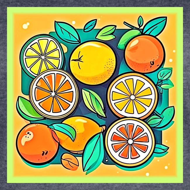 Citrus Fruit Art Design