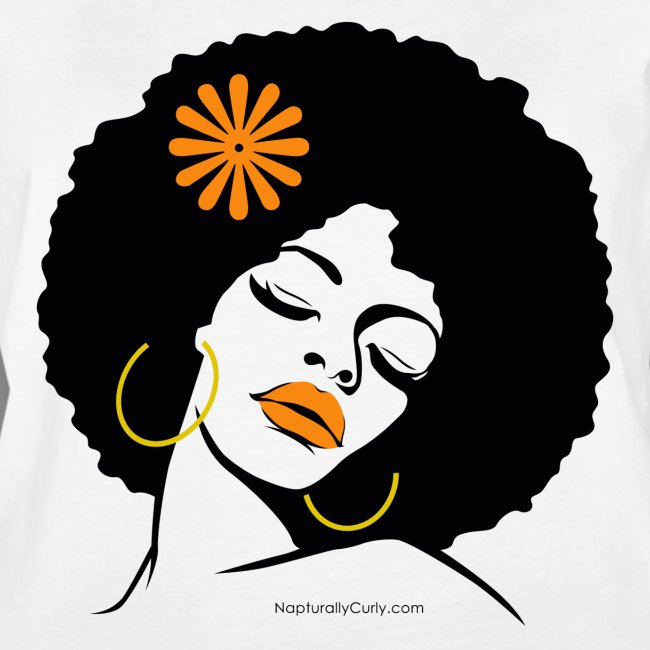 Afro Diva Orange Flower