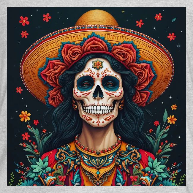 Charra Skull Art | Traditional Mexican Design