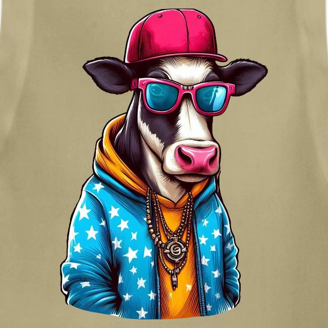 Gangster Cow Wearing a Cap