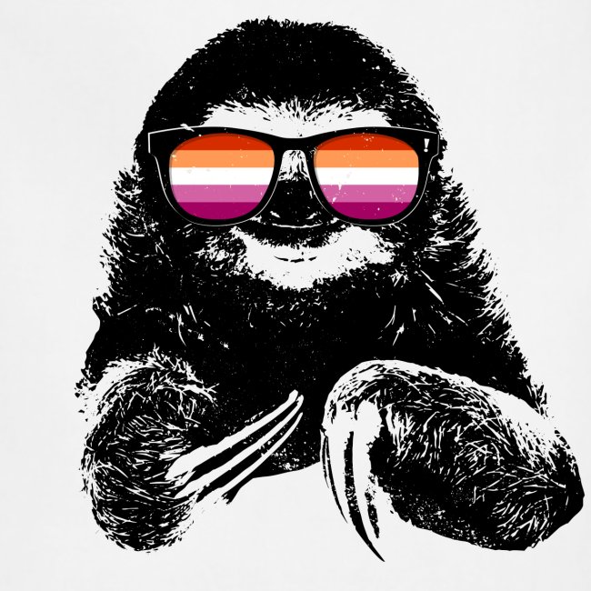 Pride Sloth Lesbian Flag Sunglasses