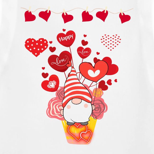 Design wrapped in love hearts, vibrating in love.