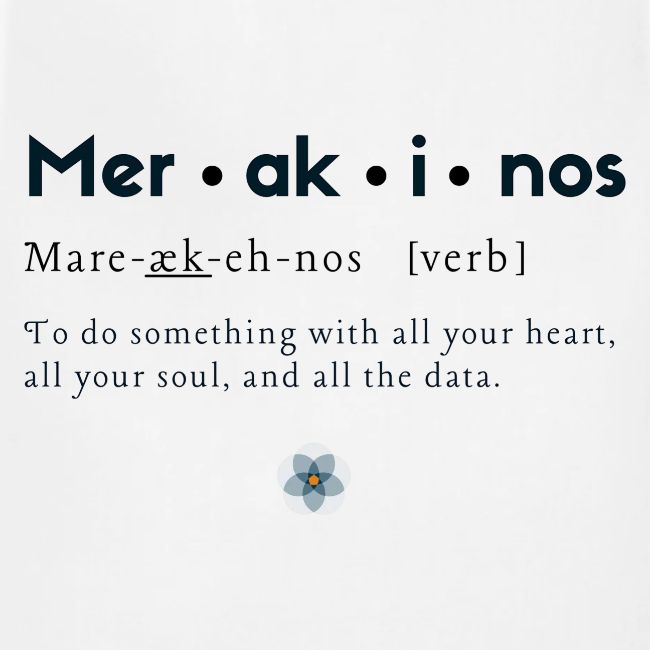 Merakinos definition with logo