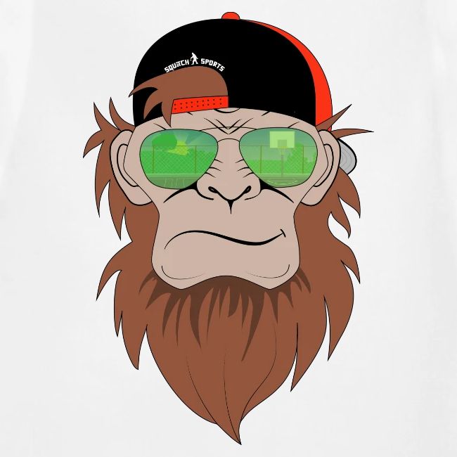 Squatch Basketball Cartoon