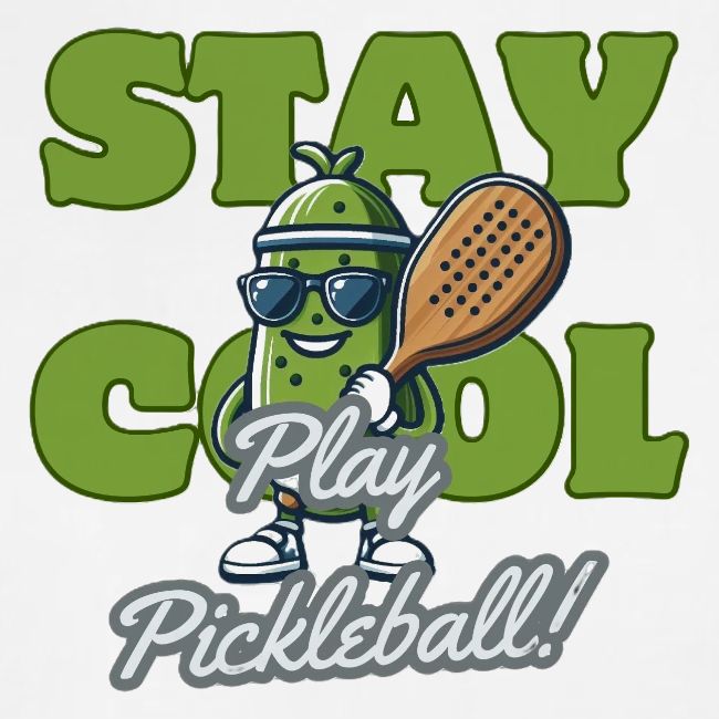 Show Your Pickleball Love - Sporty Cartoon Pickle