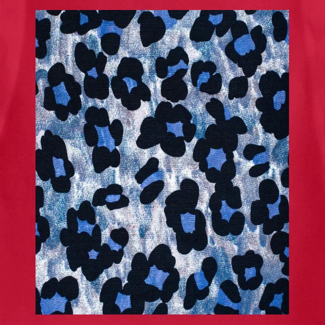 blue ank black leopard pattern