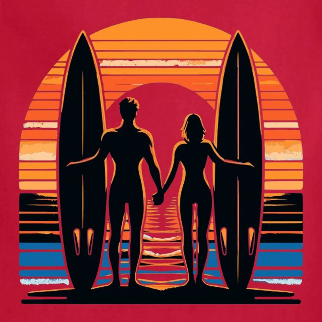 Sunset Surfers Duo