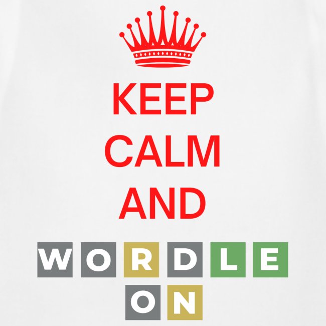 Keep Calm And Wordle On | Wordle Player Gift Ideas