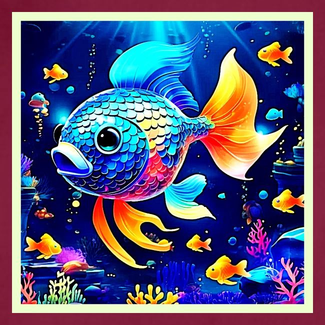 Vibrant Reef Fish Design