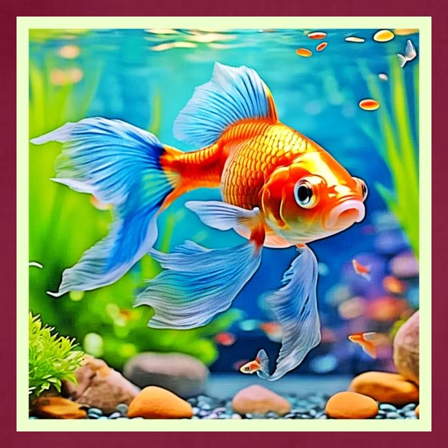 Colorful Tank Goldfish Design
