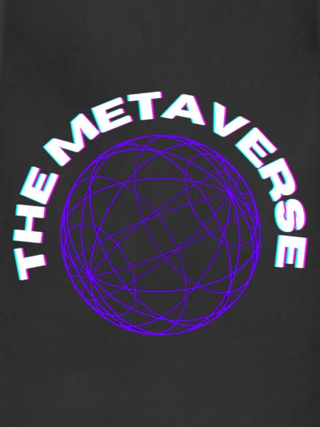 Metaverse Globe Neon Print