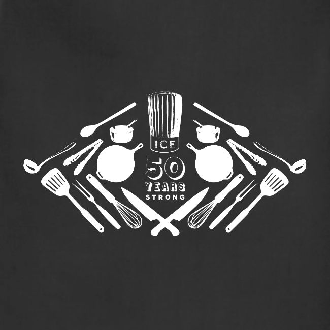 50th Anniversary Utensils - White Font