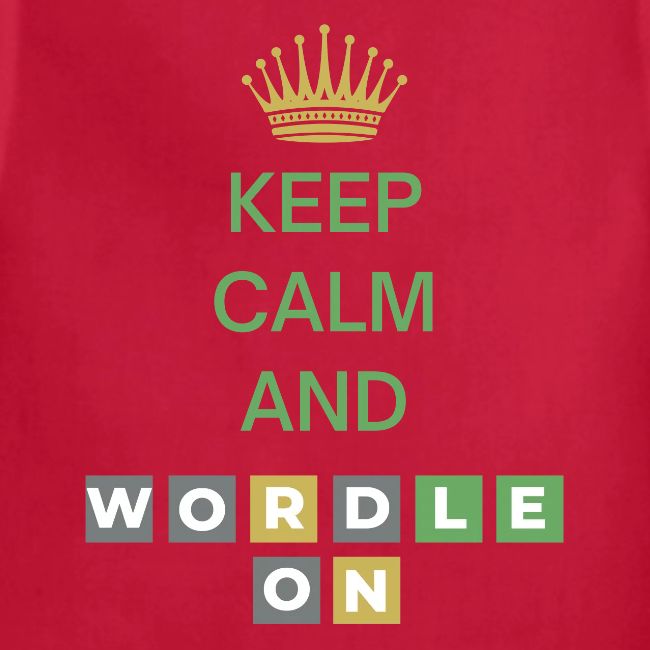 Keep Calm And Wordle On | Wordle Player Gift Ideas
