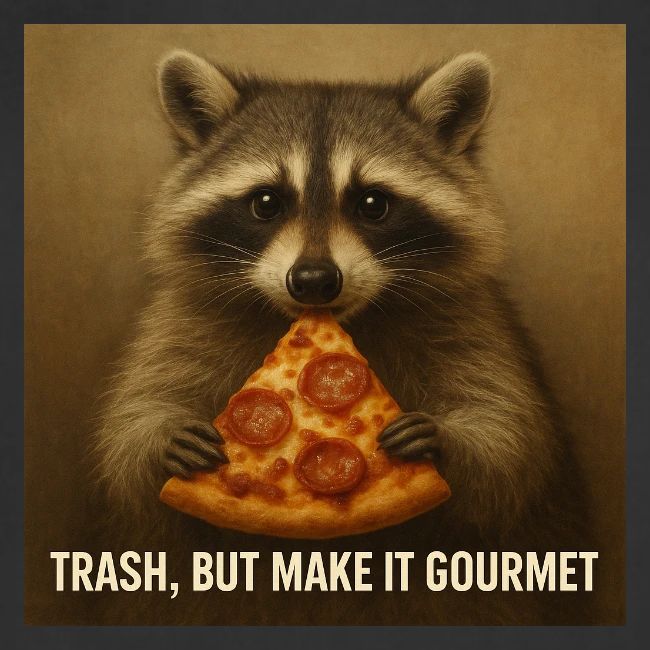 Gourmet Pizza Raccoon