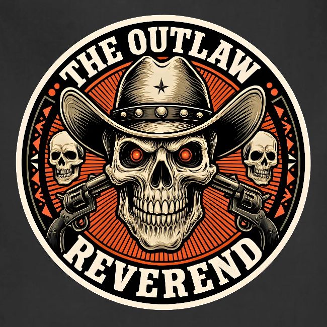The Outlaw Reverend Skull Face Cowboy
