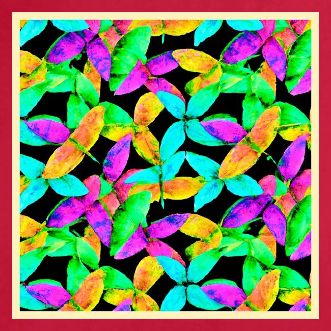 Neonscape Leaf Pattern